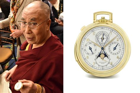 dalai lama patek philippe|dalai lama gold watch.